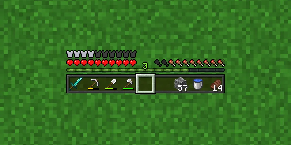 Изображение 3 ресурспака Connected Hotbar (Dark)