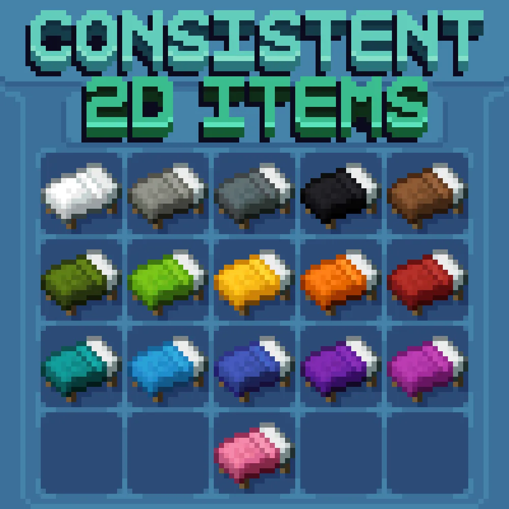 Изображение 2 ресурспака Consistent 2D Items
