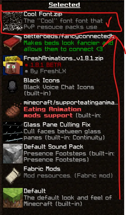 Изображение 2 ресурспака "Cool" Font