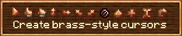 Create brass cursors