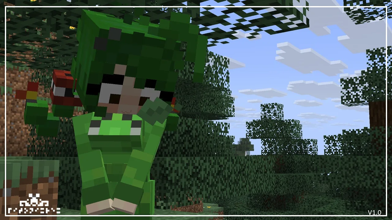Изображение 3 ресурспака Creeper Girl