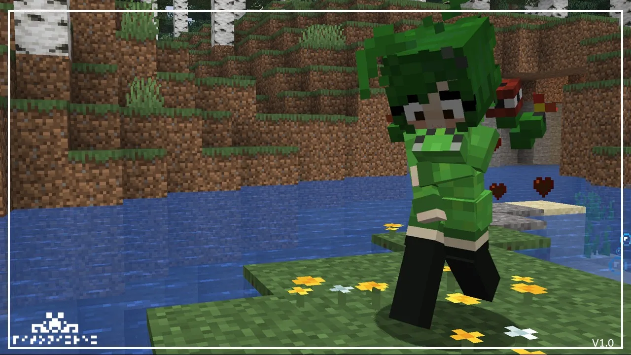 Изображение 4 ресурспака Creeper Girl