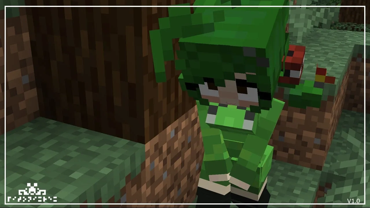 Изображение 5 ресурспака Creeper Girl