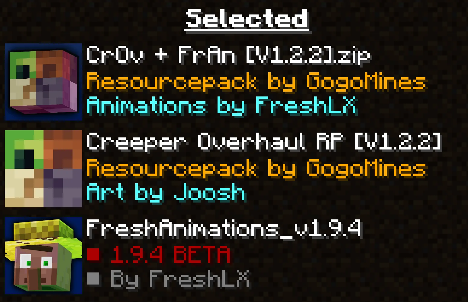 Creeper Overhaul x Fresh Animations