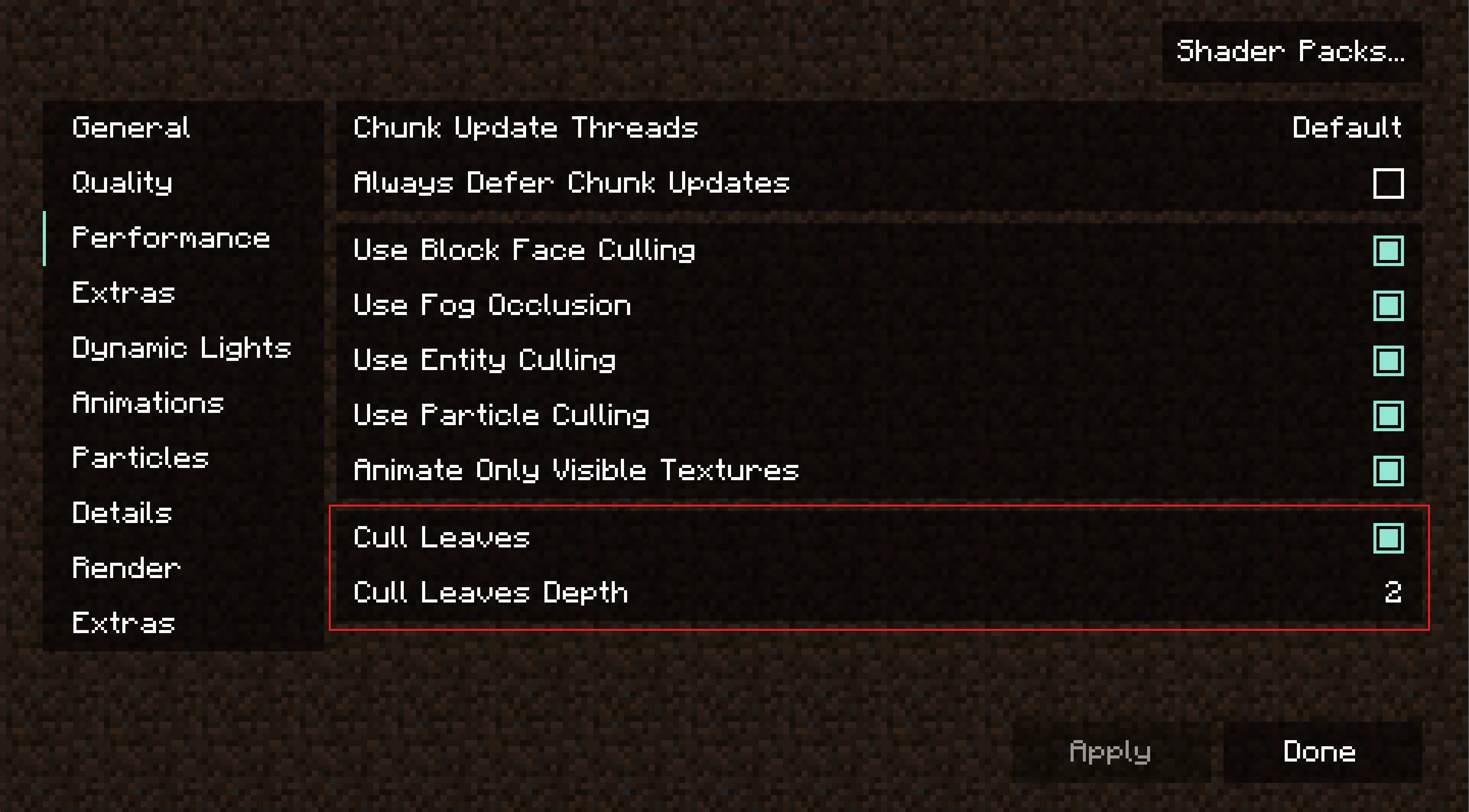 Изображение 2 мода Cull Less Leaves Reforged