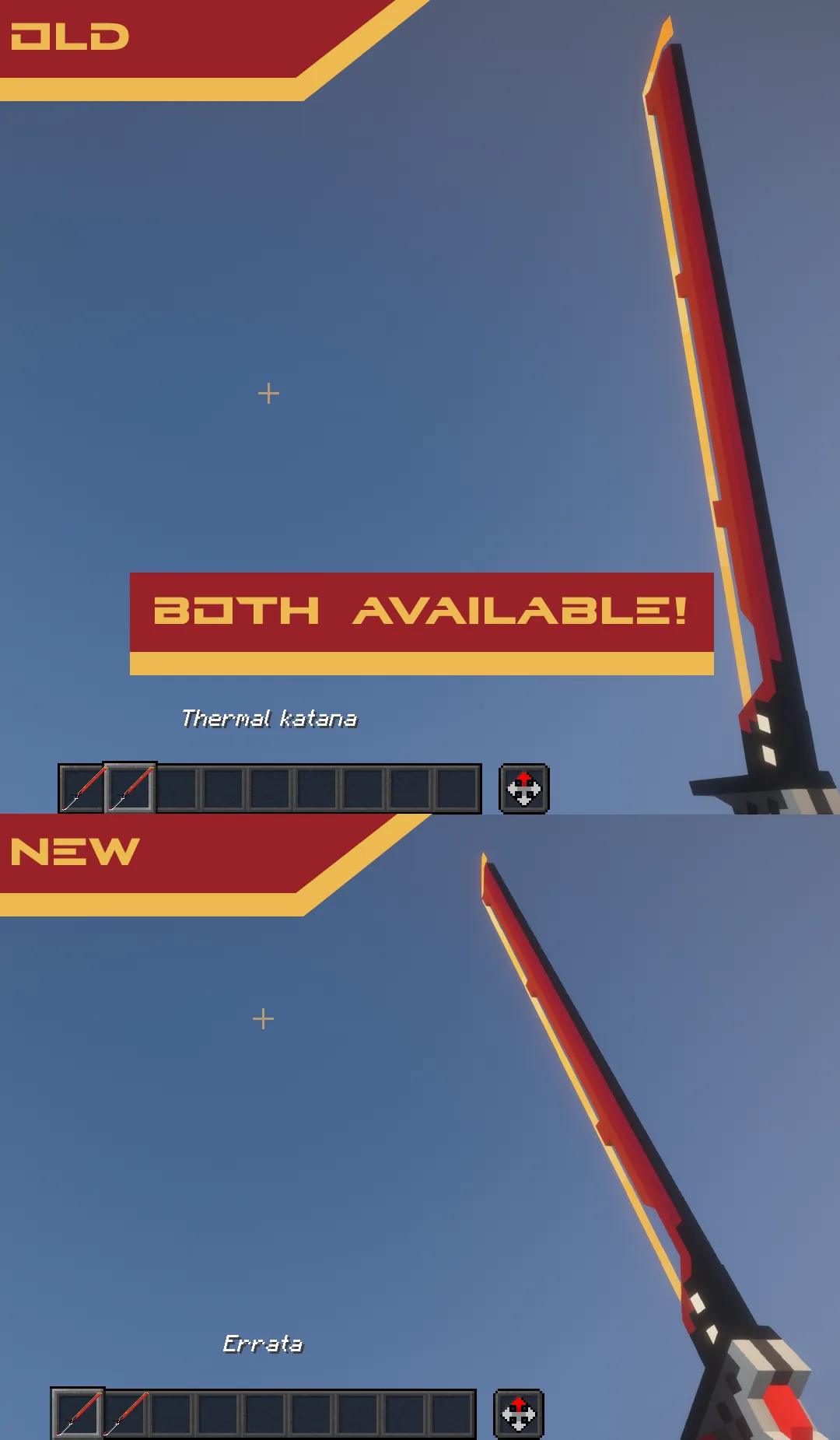 Изображение 4 ресурспака Cyberpack (Thermal katana)