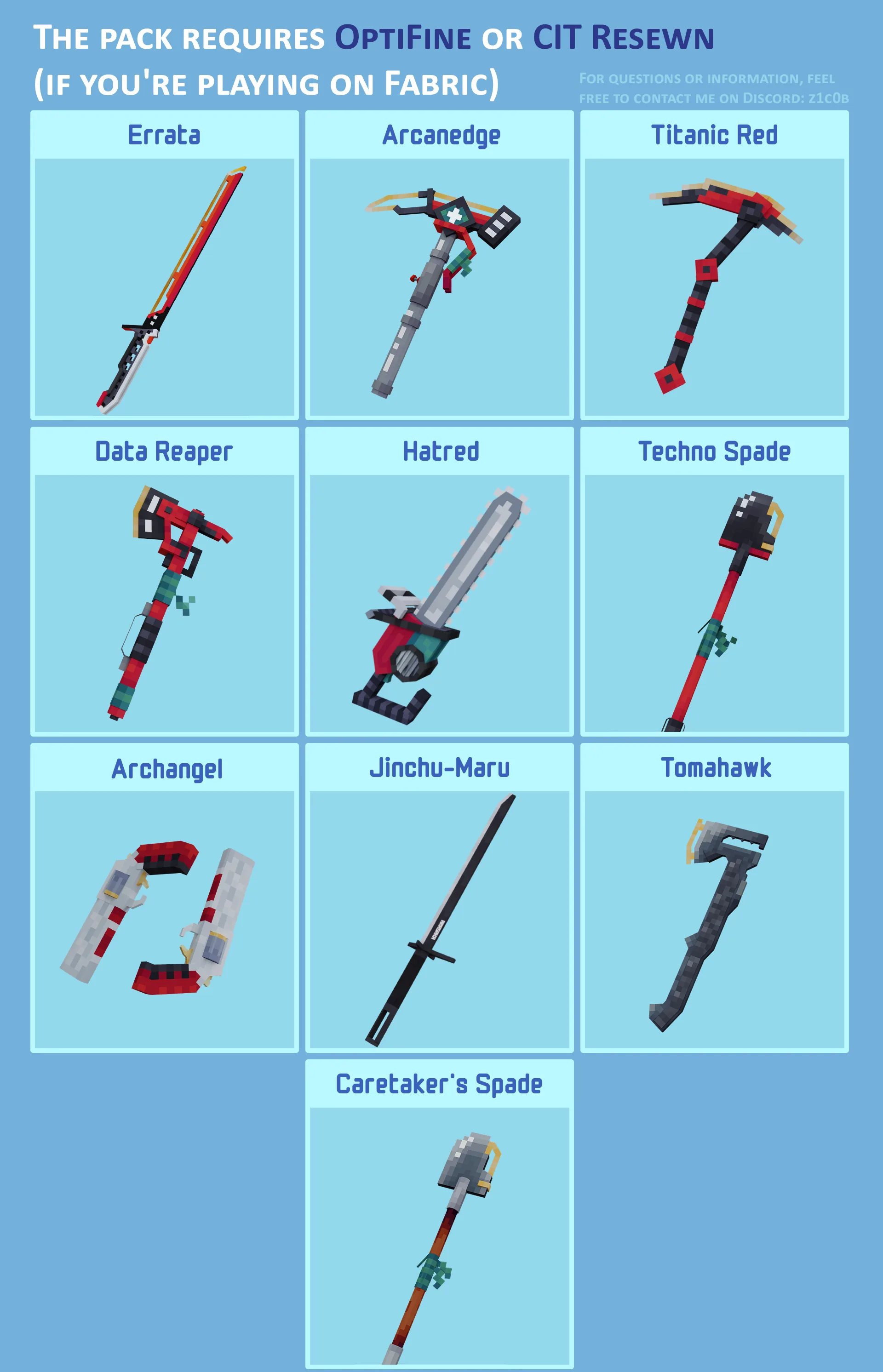 Изображение 5 ресурспака Cyberpack (Thermal katana)