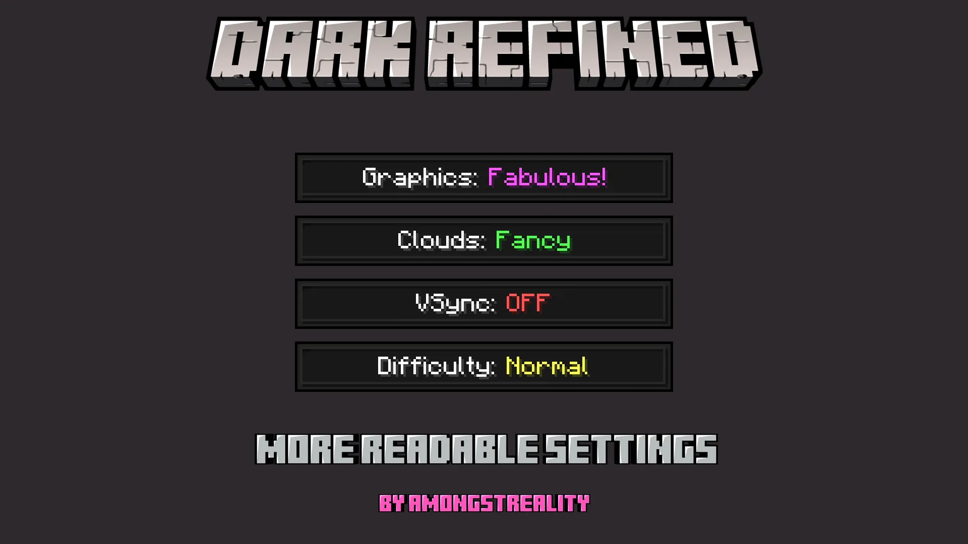 Изображение 2 ресурспака Dark Refined