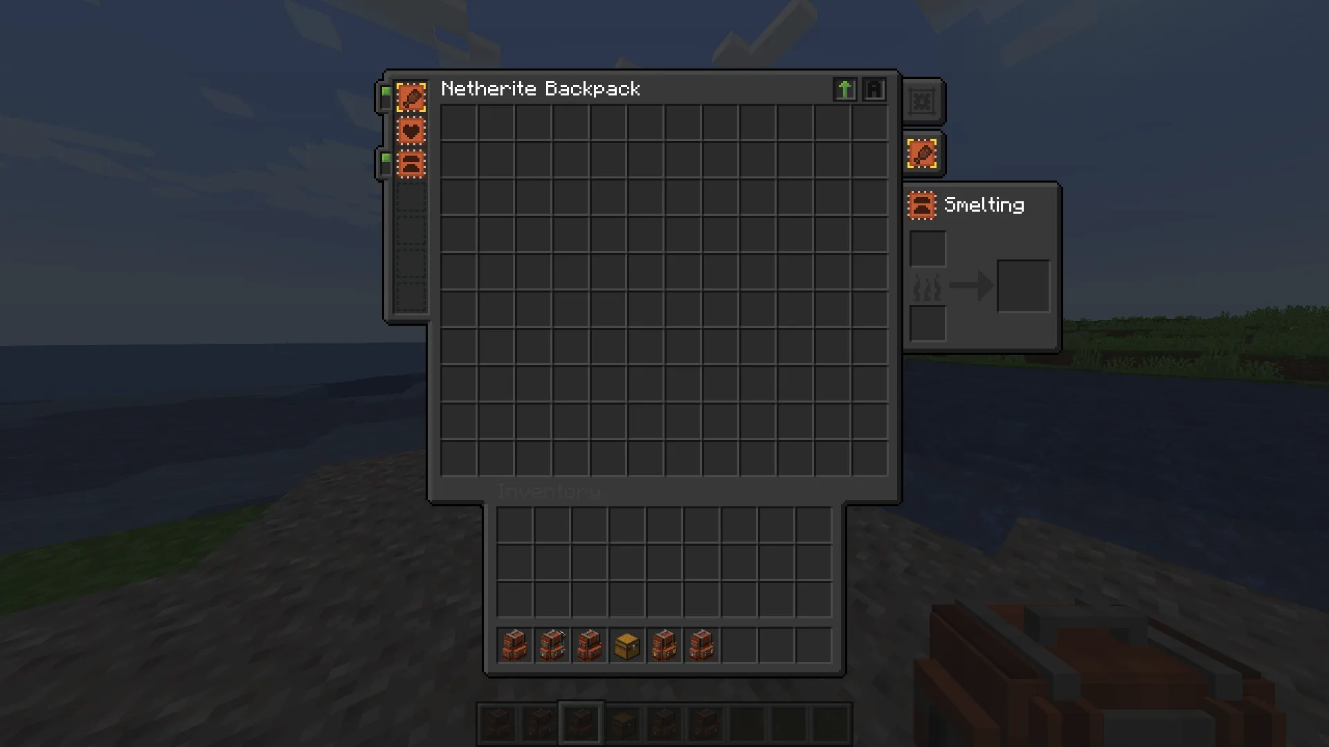 Dark GUI for Sophisticated Backpacks