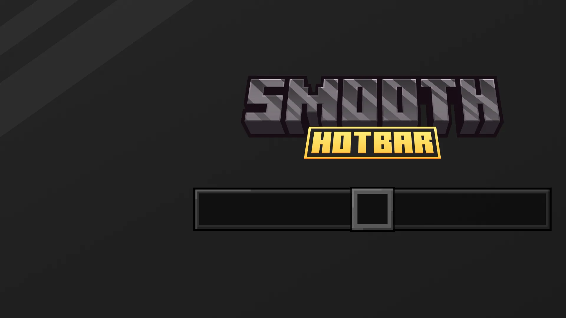 Dark Smooth Hotbar