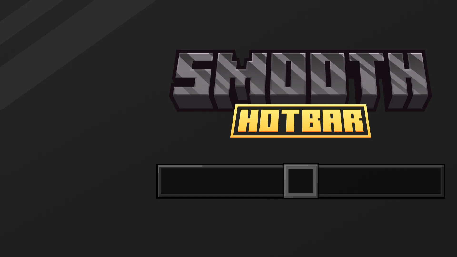 Изображение 2 ресурспака Dark Smooth Hotbar