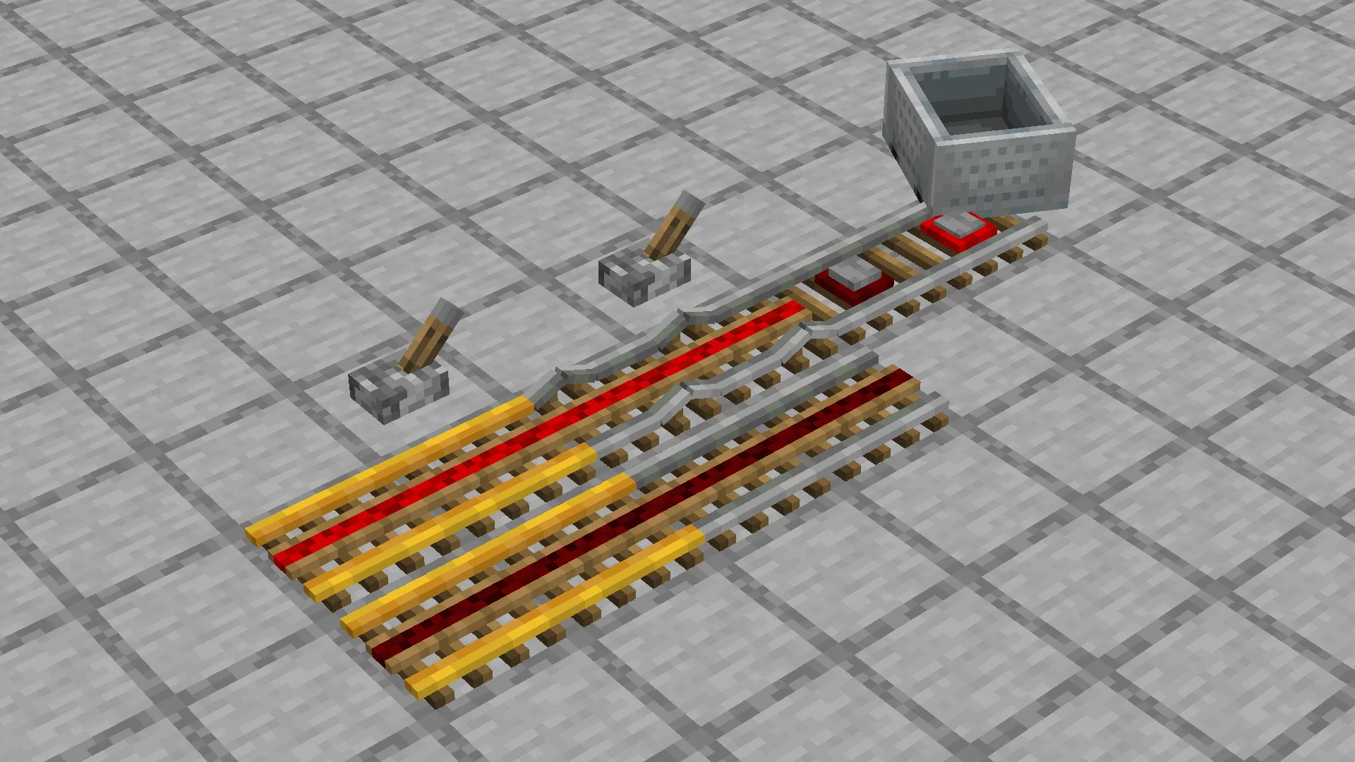 Изображение 4 ресурспака Diagonal Perfect Rails 3D PBR