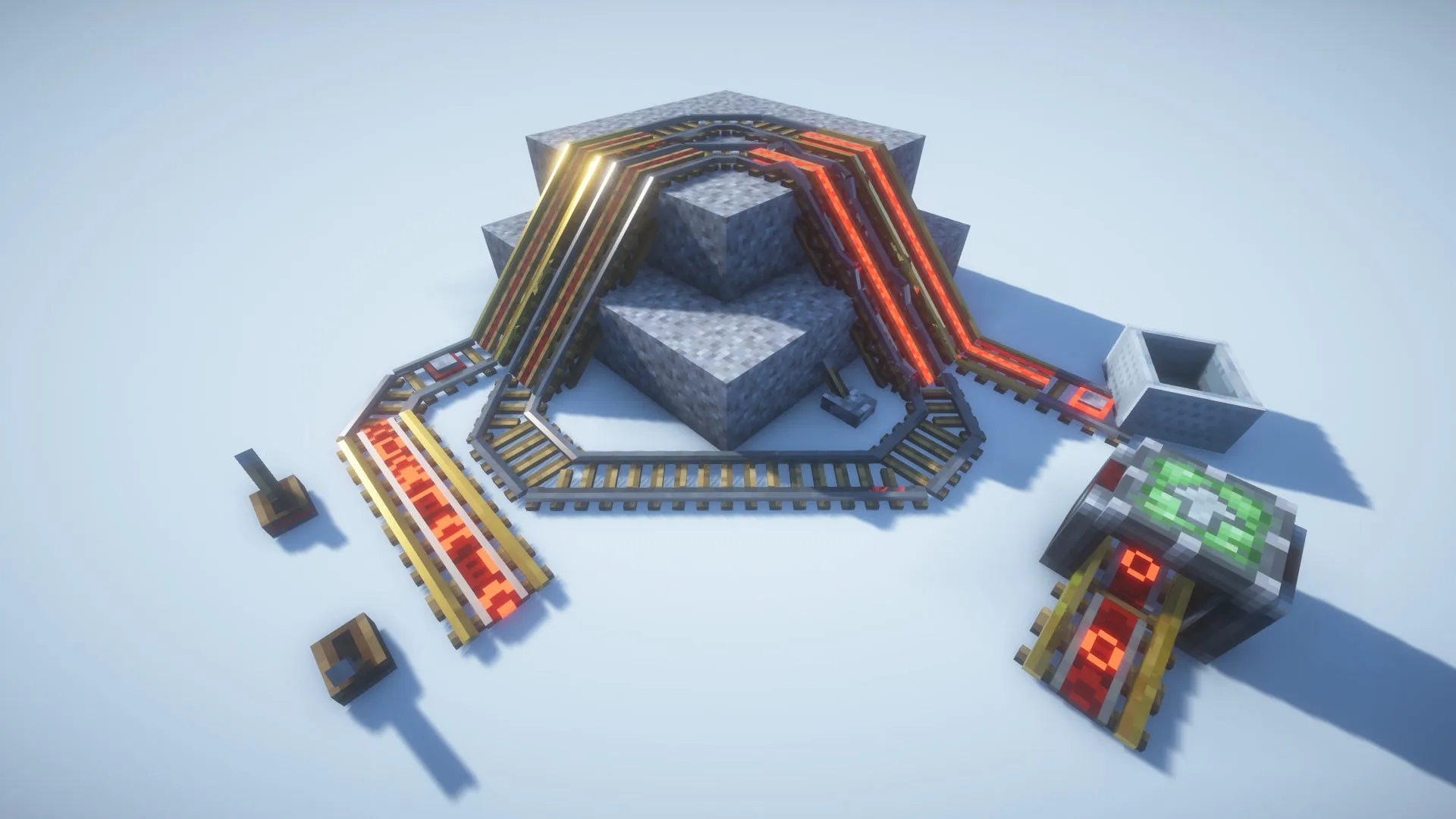 Изображение 5 ресурспака Diagonal Perfect Rails 3D PBR