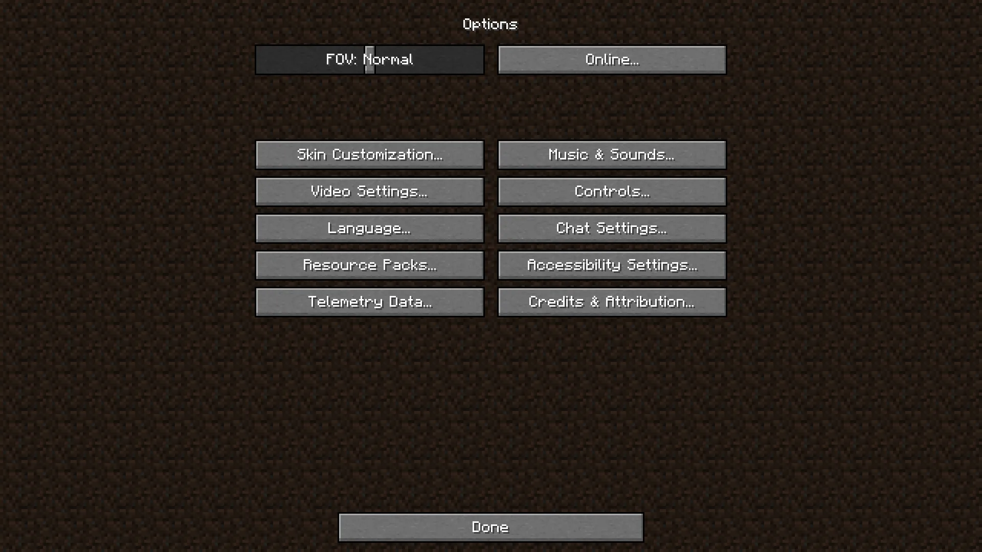 Classic Dirt Menu Background