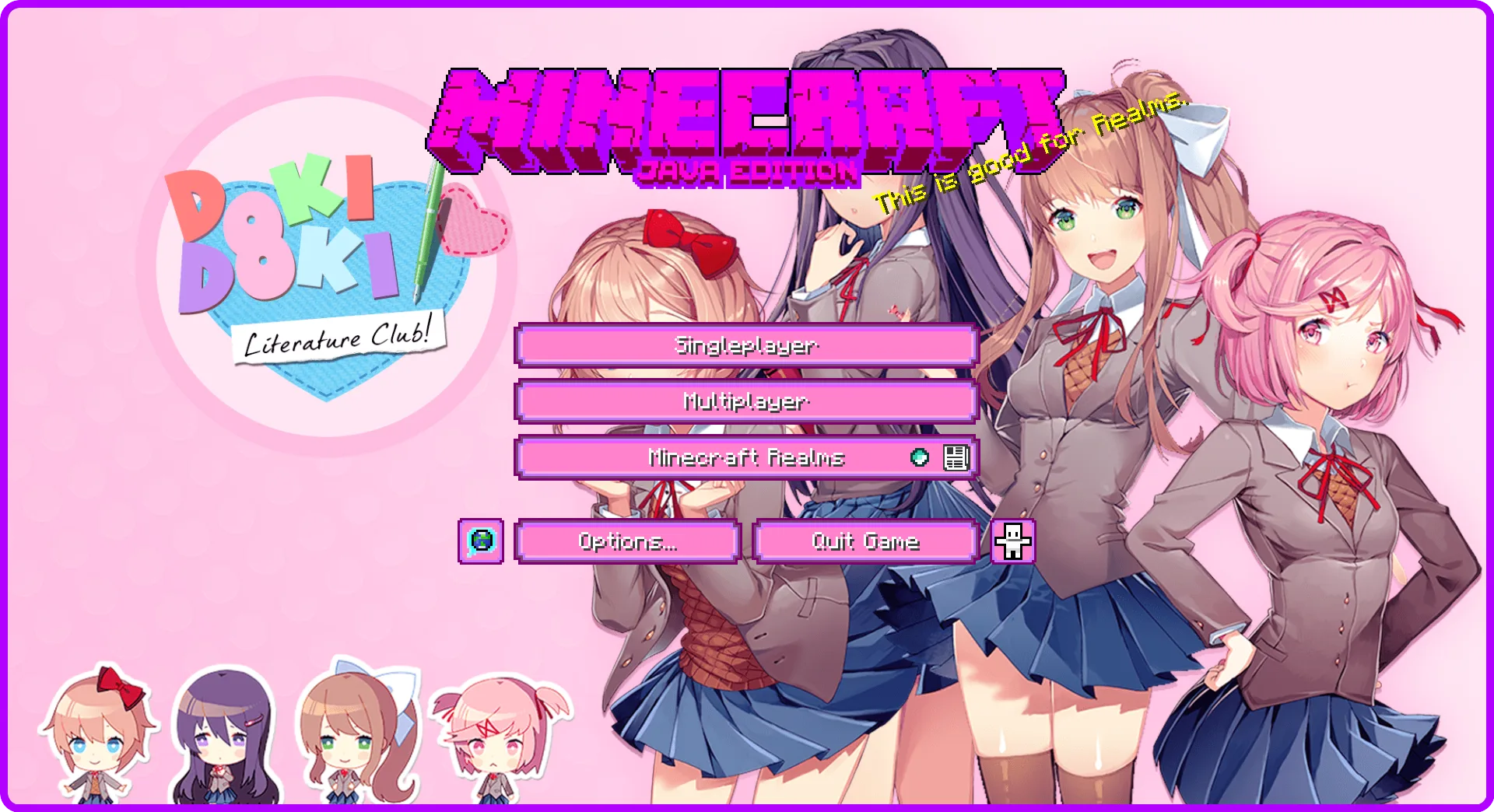 Doki Doki Literature Club! Custom GUI Pack