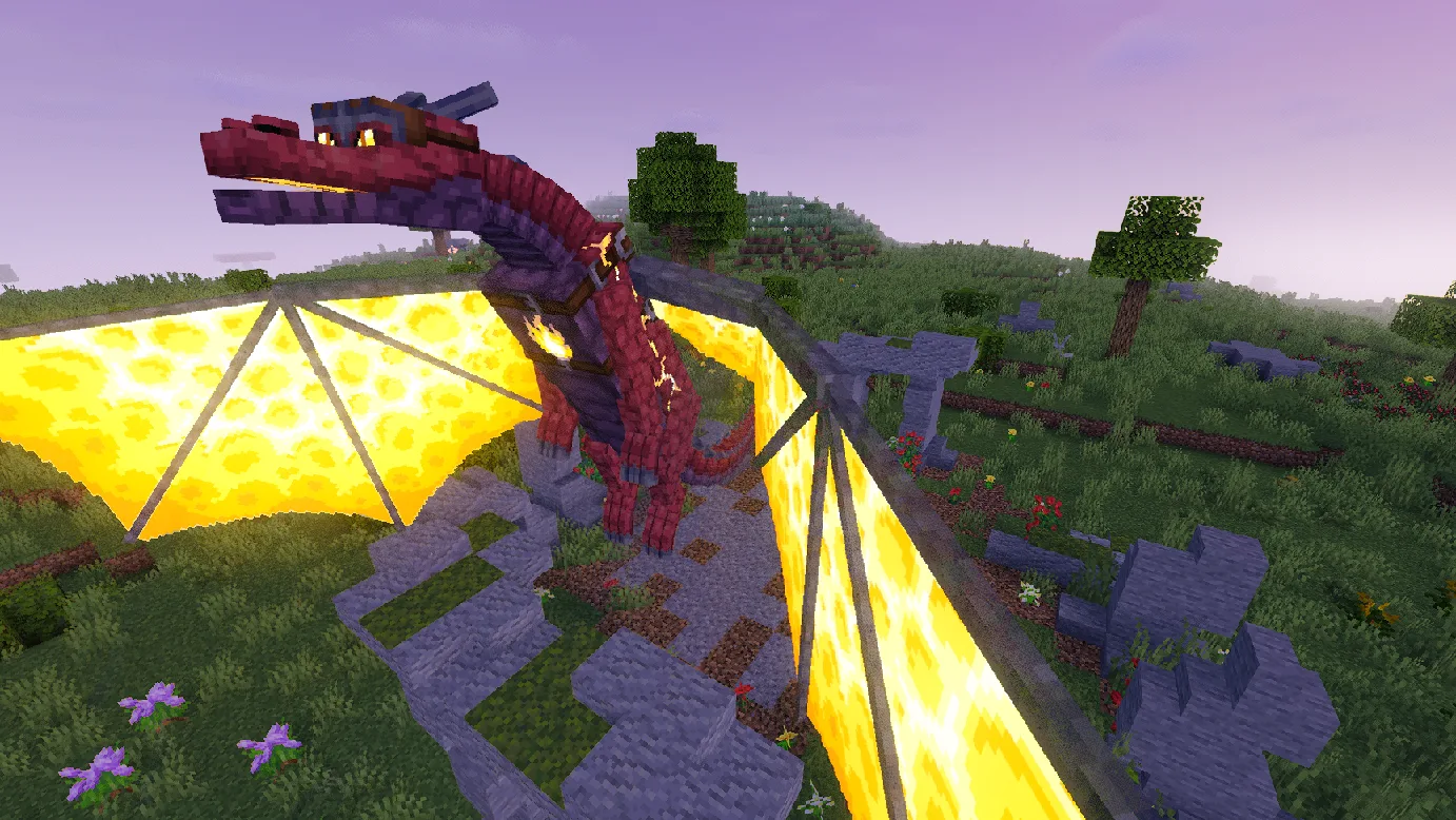 Изображение 2 ресурспака Mandala's Dragon Mount Refreshed