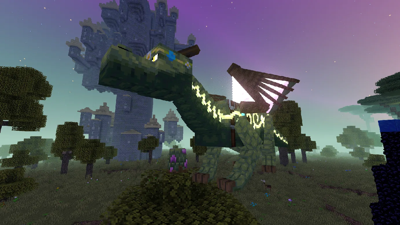 Изображение 5 ресурспака Mandala's Dragon Mount Refreshed