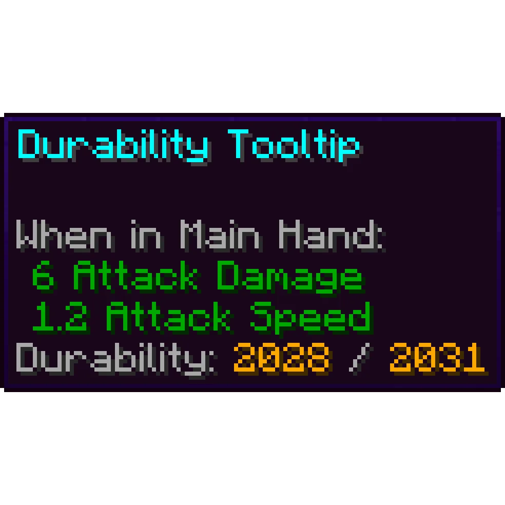 Durability Tooltip