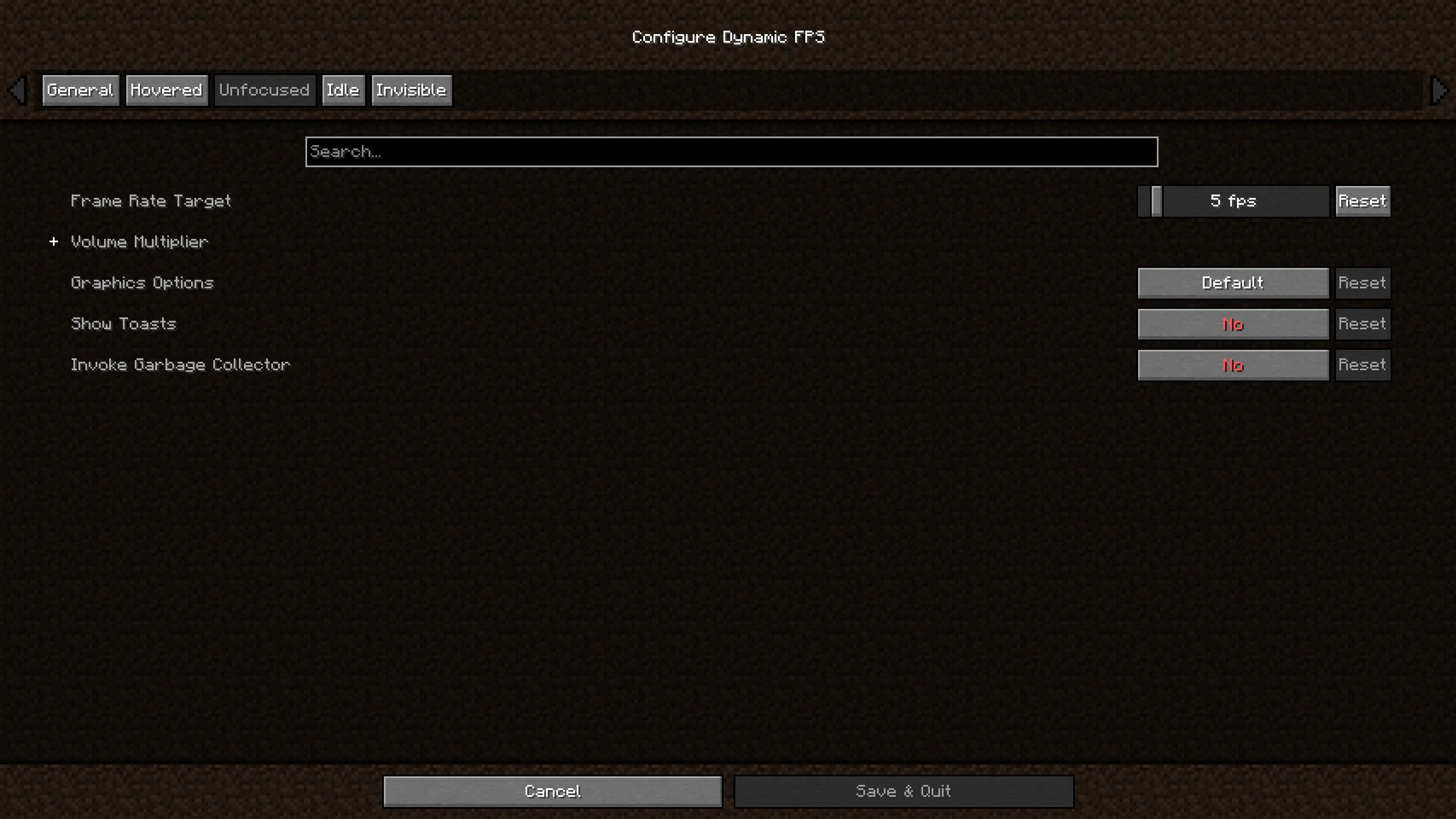 Изображение 2 мода Dynamic FPS