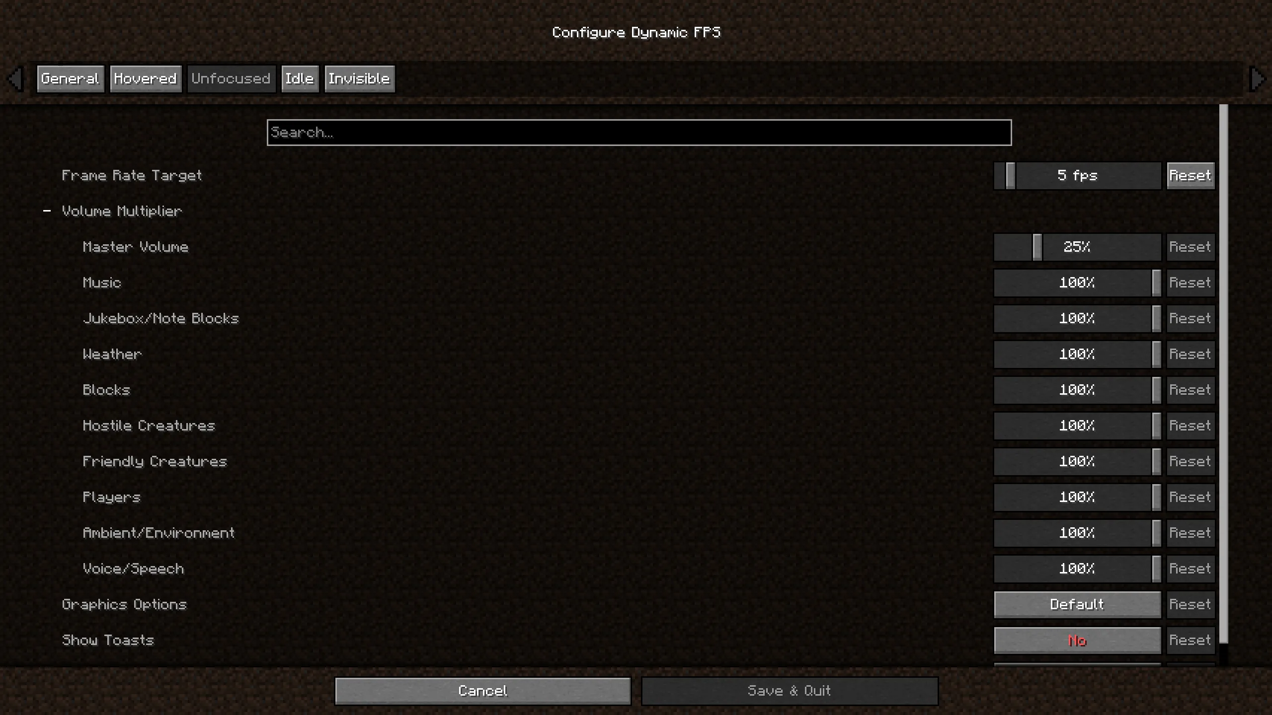 Изображение 3 мода Dynamic FPS