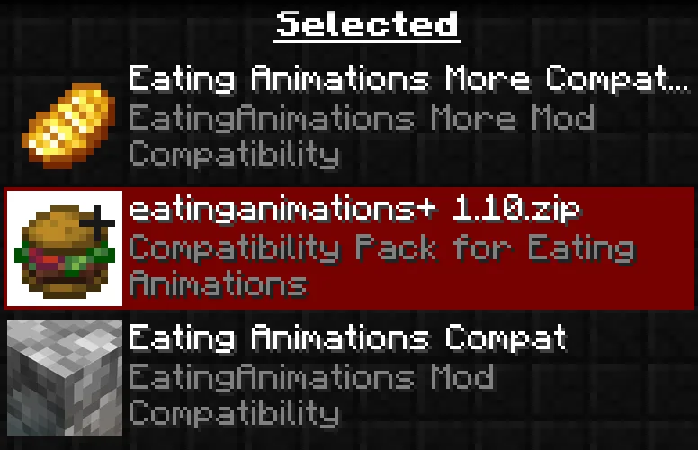 Изображение 3 ресурспака Eating Animations More Mod Compatibility [FORGE/FABRIC]