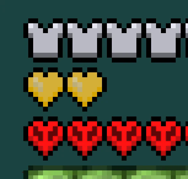 Изображение 2 ресурспака Fixed Hardcore Absorption Hearts