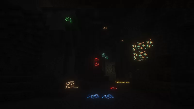 Изображение 2 ресурспака Emissive Glowing Ores