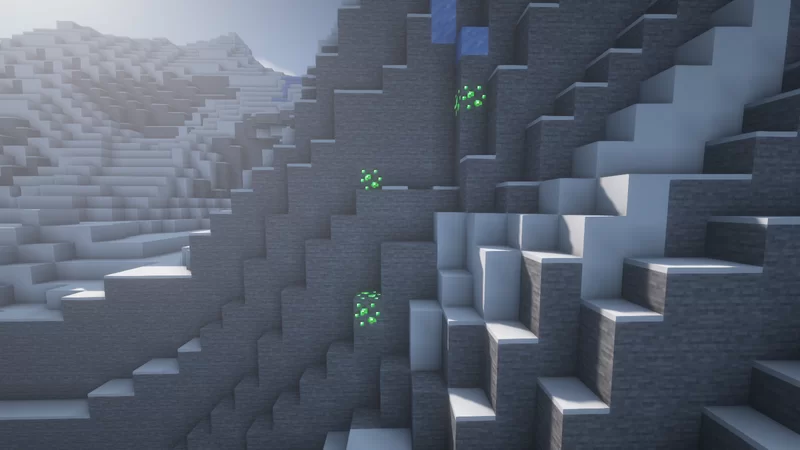 Изображение 3 ресурспака Emissive Glowing Ores