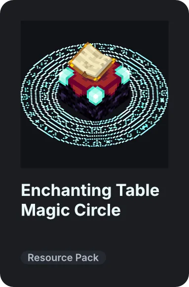 Изображение 3 ресурспака Enchanting Table Magic Circle