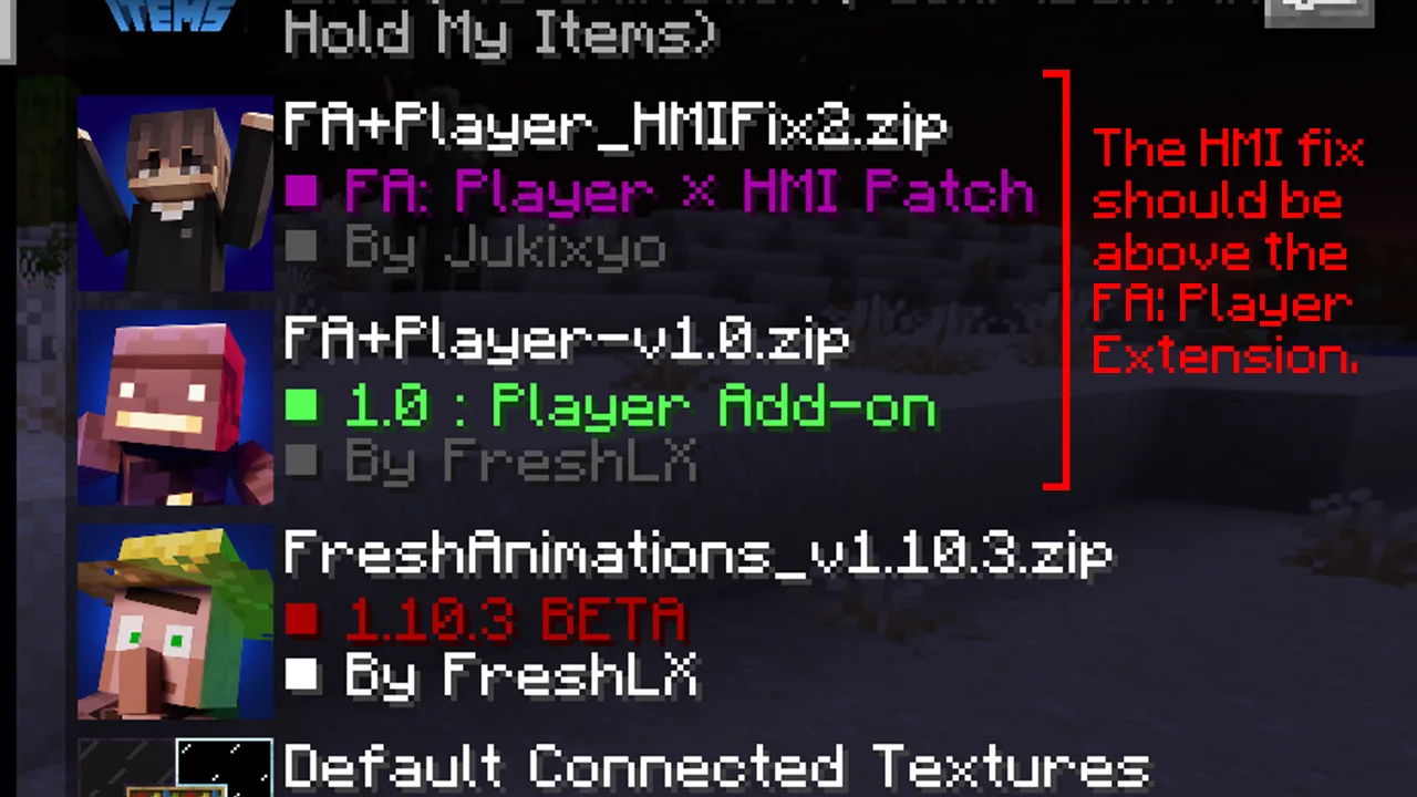 FA: Player × HMI Patches