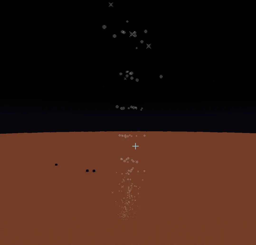 Transparent Firework Particles