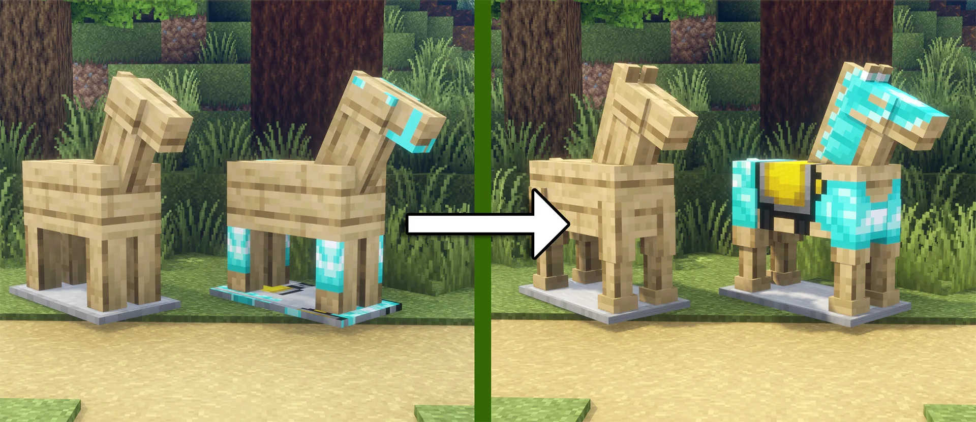 Fresh Animations Fix for Horse Armor Stand Mod