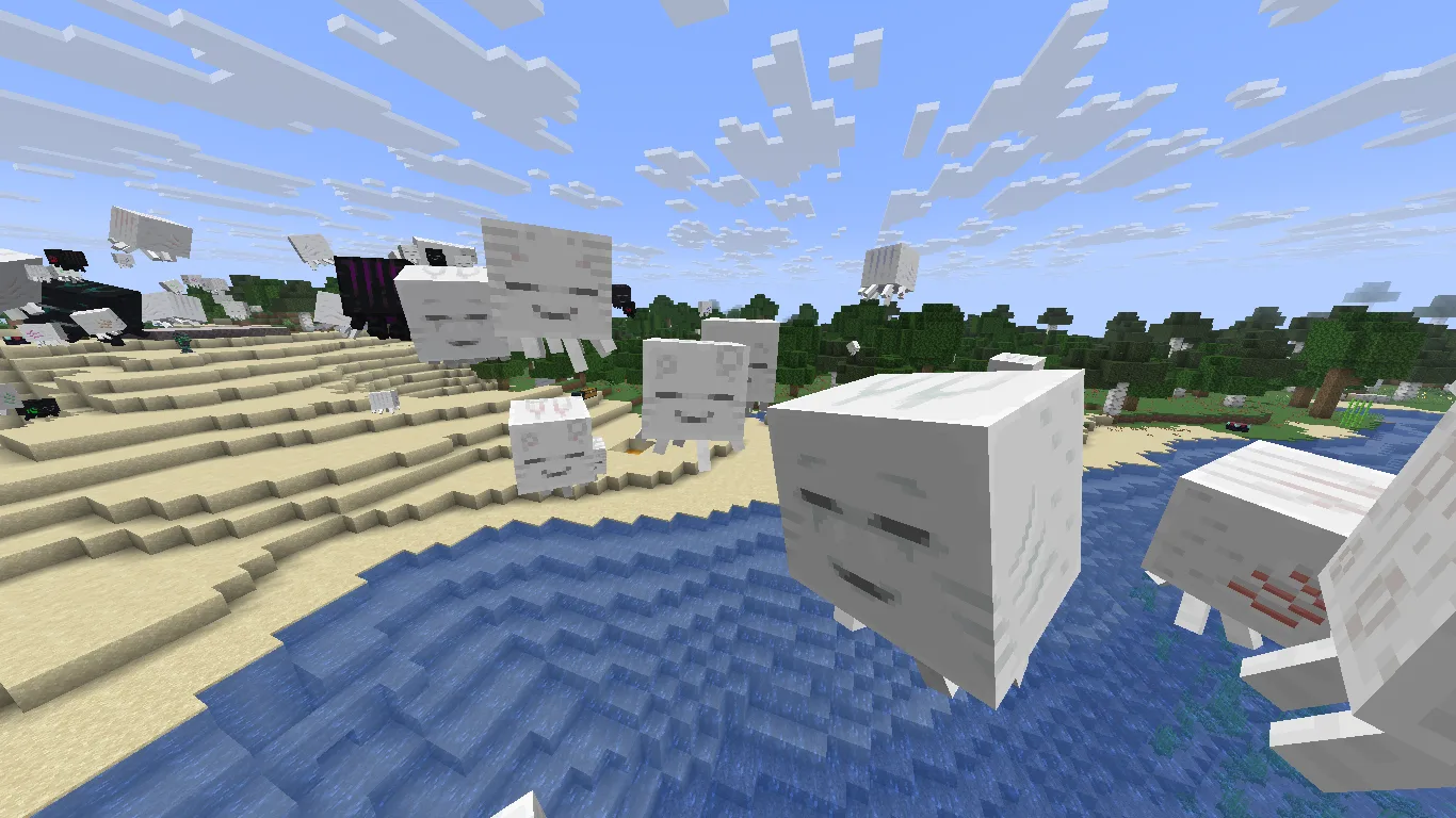 Изображение 1 ресурспака Fresh Animations - Ghasts Galore