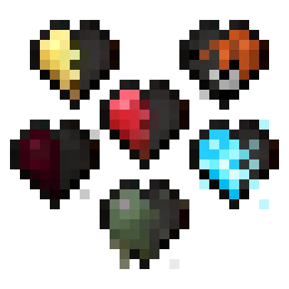 Изображение 2 ресурспака Fresh Hearts Health Bar HUD Hotbar