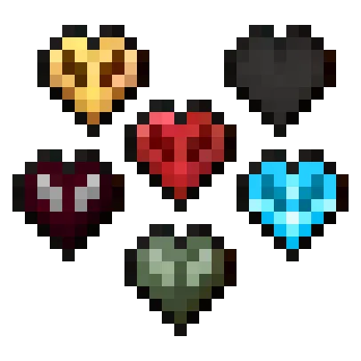 Изображение 4 ресурспака Fresh Hearts Health Bar HUD Hotbar