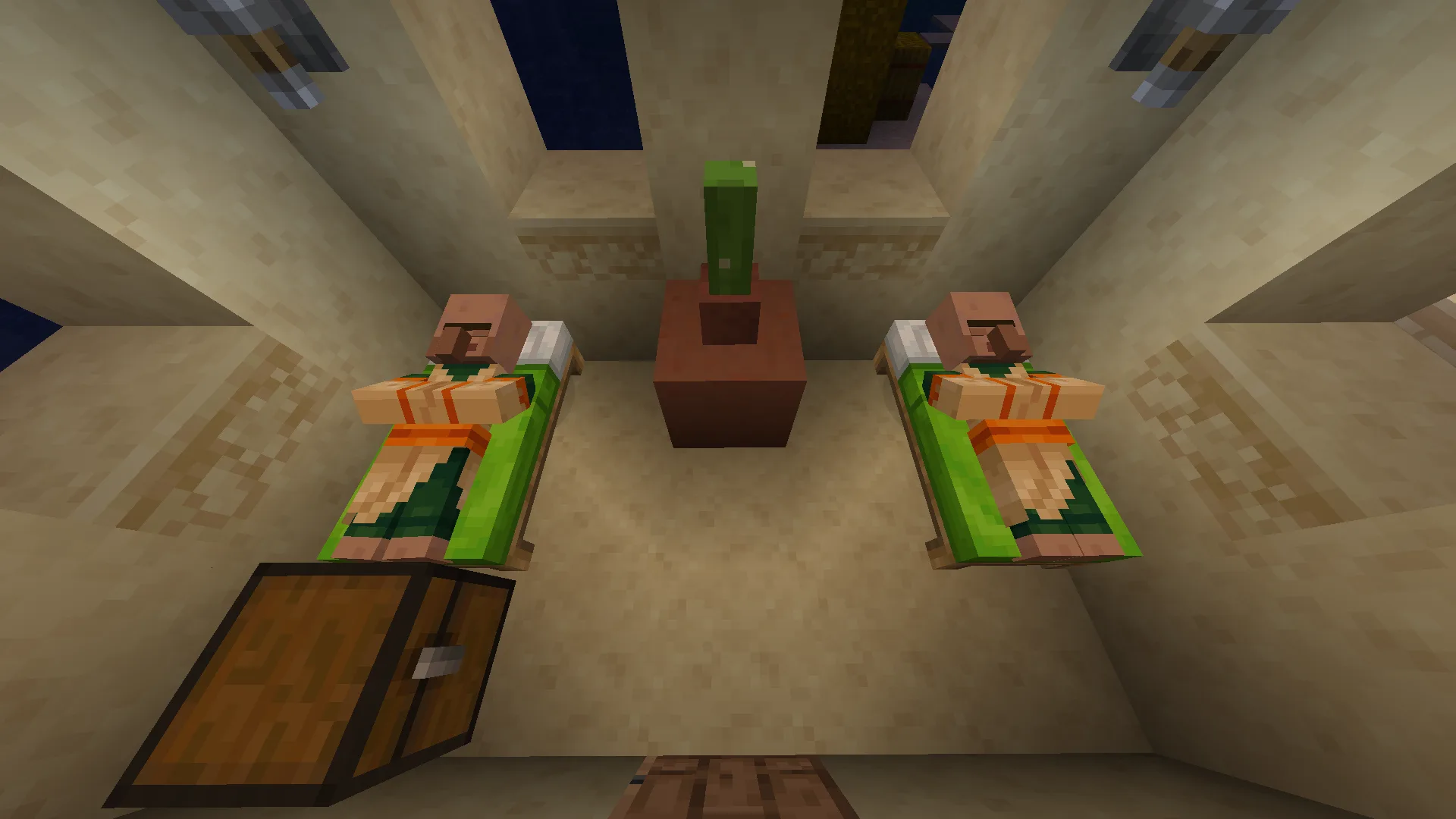 Изображение 2 ресурспака Fresh Sleeping Villagers