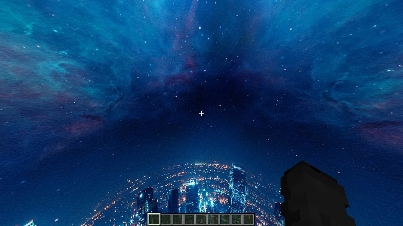 Изображение 3 ресурспака Galactic City Sky Overlay