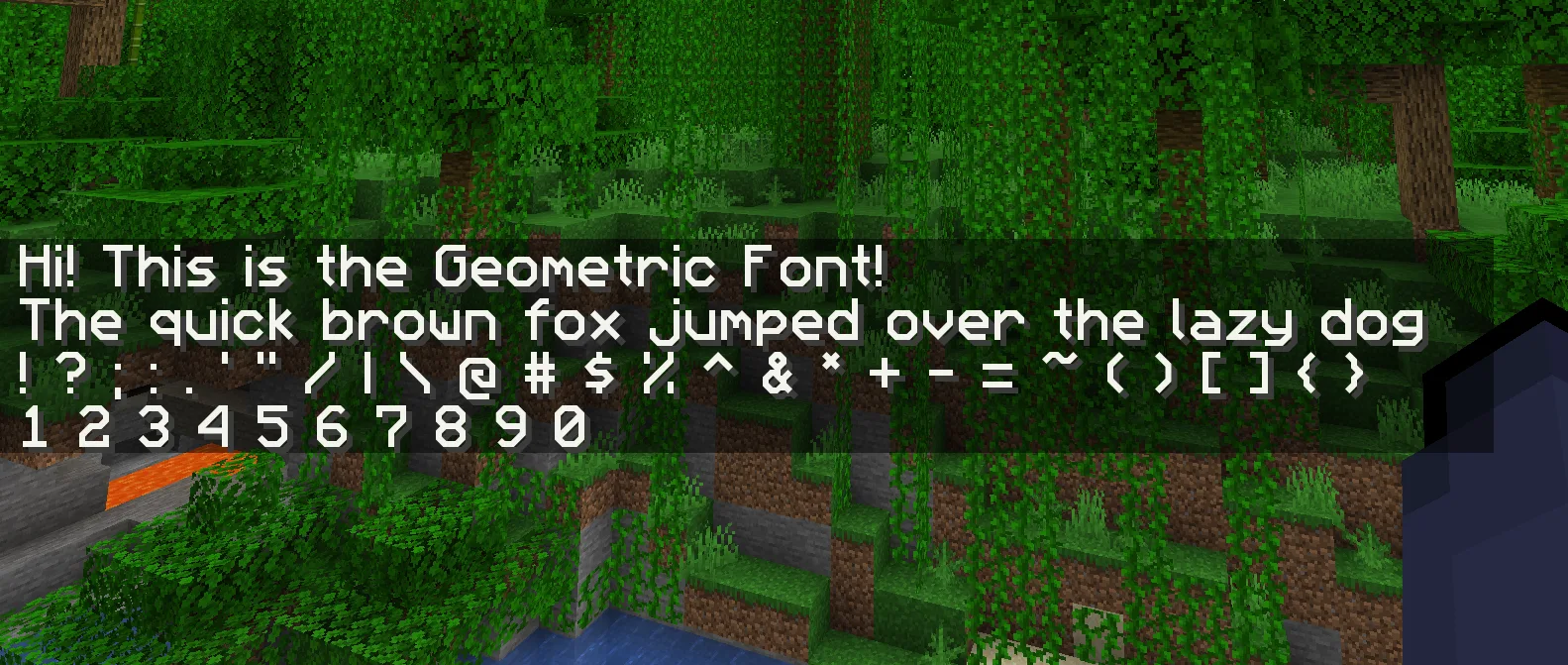 Изображение 1 ресурспака Geometric Font 2