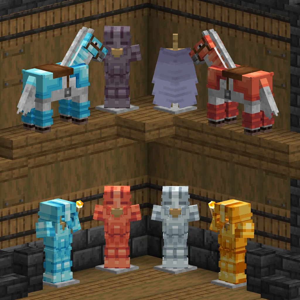 Изображение 3 ресурспака Glowing 3D Armor