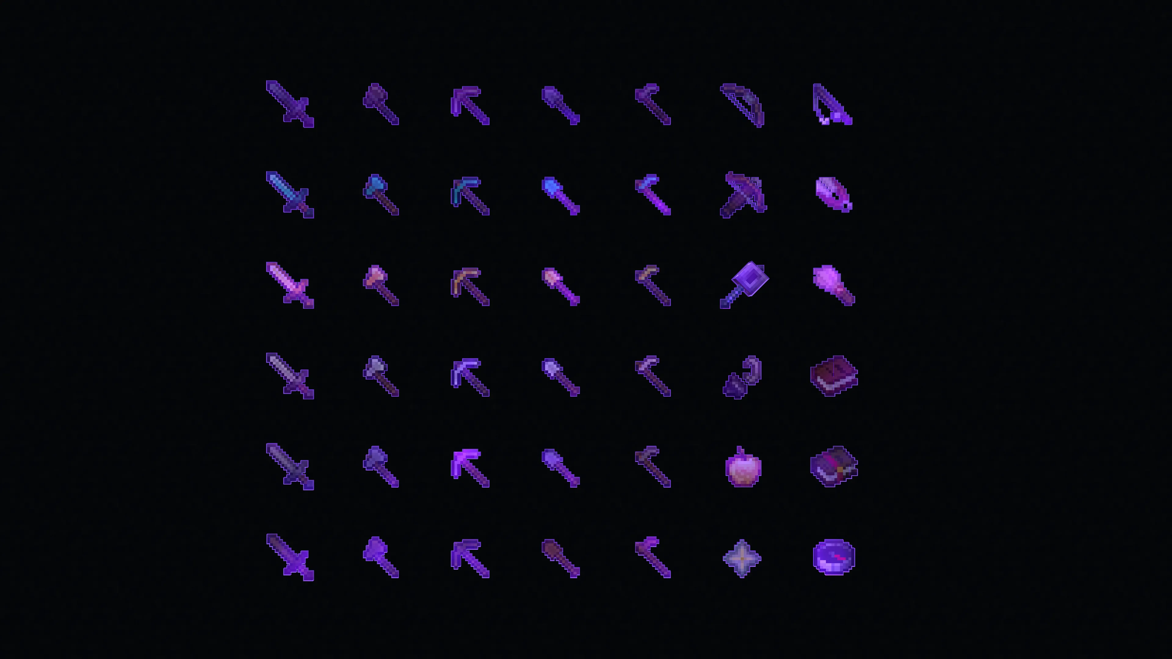 Изображение 2 ресурспака Glowing Enchanted Tools