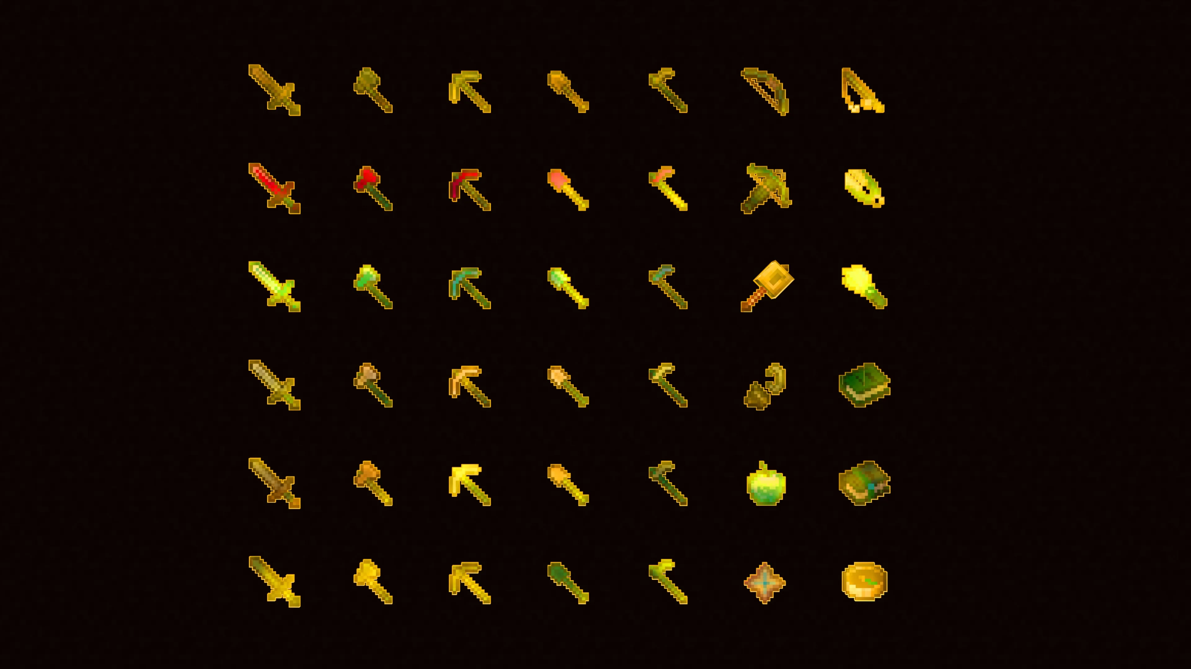 Glowing Enchanted Tools - Yellow Extension