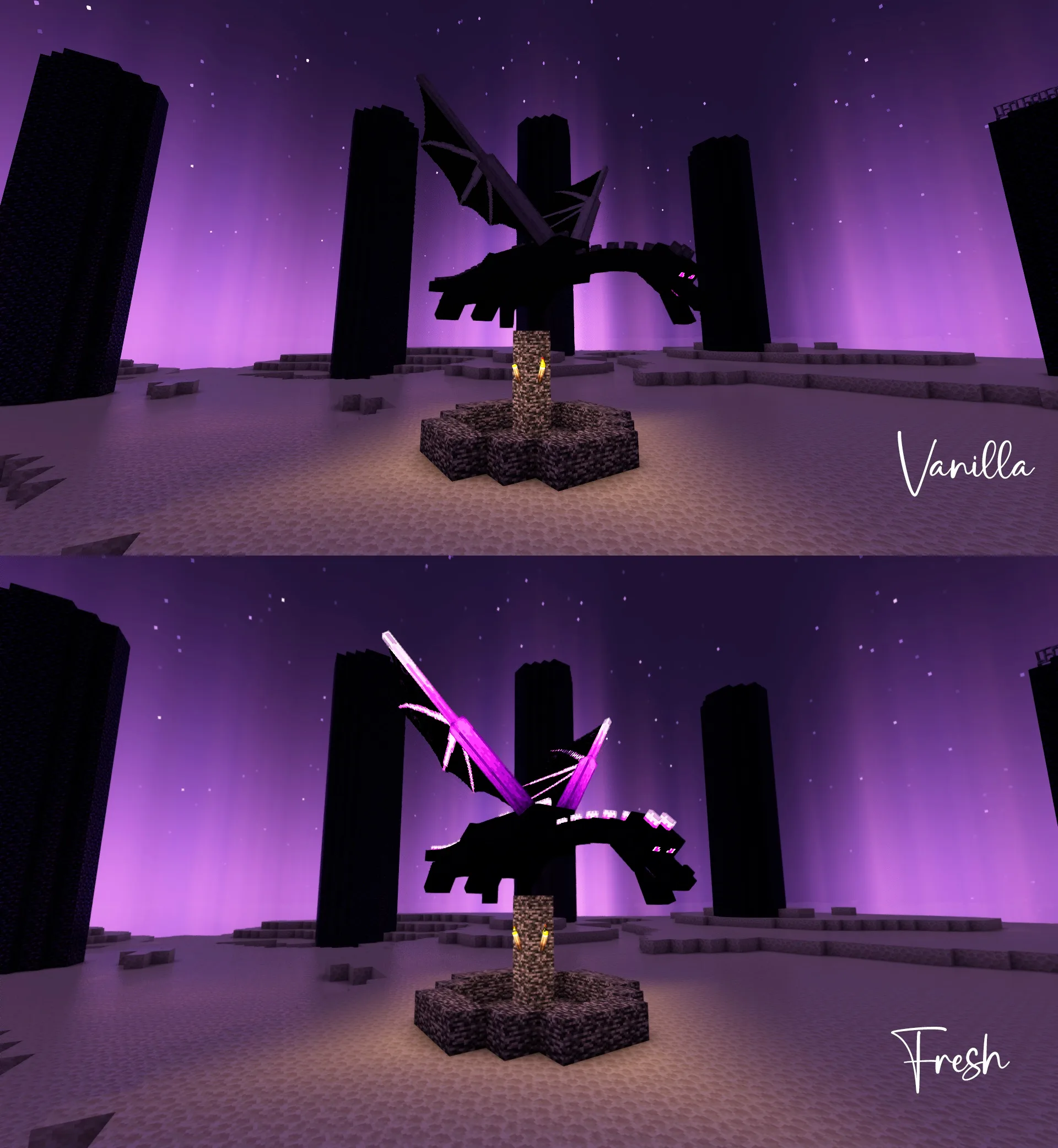 Изображение 4 ресурспака Glowing Ender Dragon