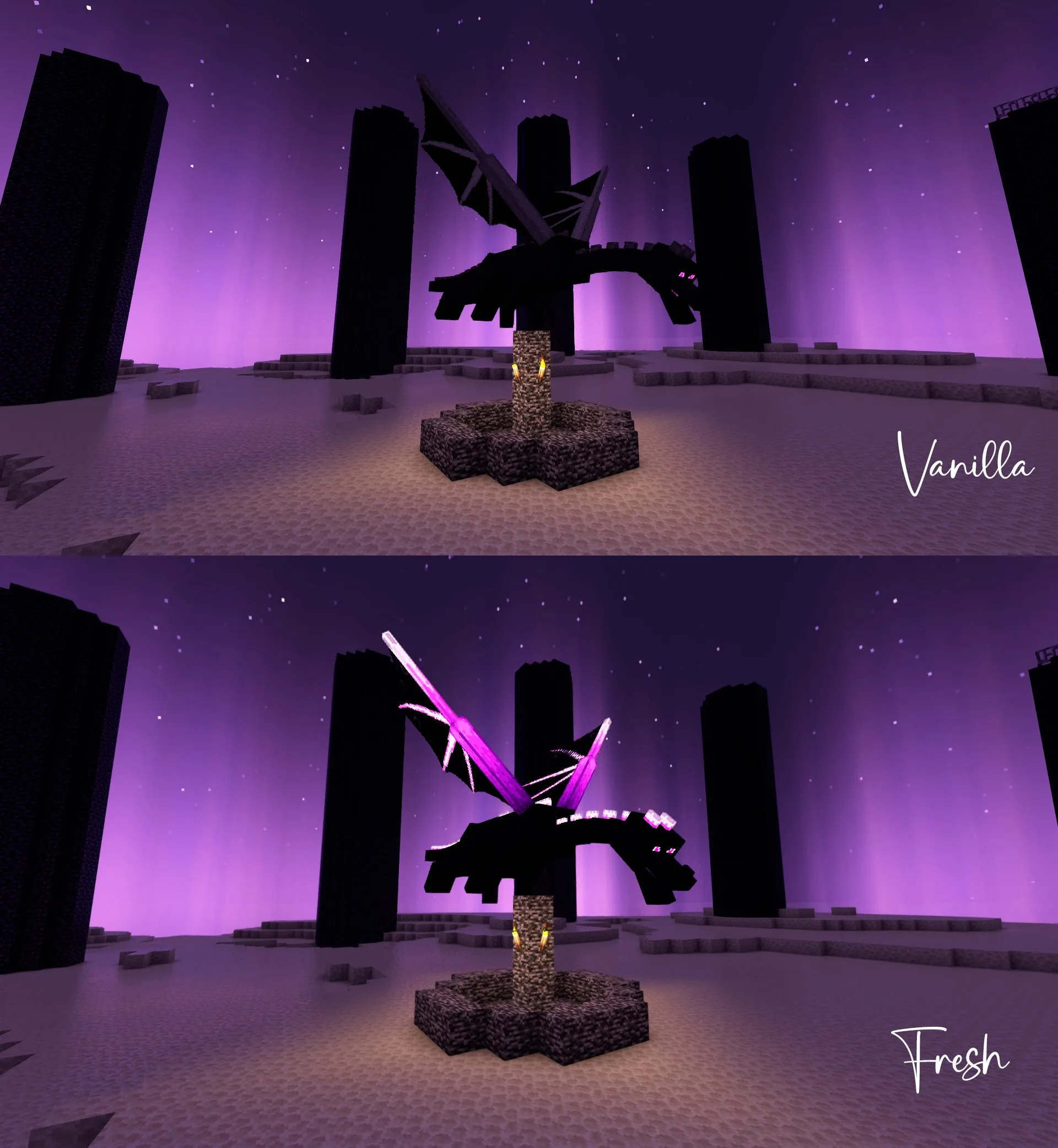 Изображение 4 ресурспака Glowing Ender Dragon