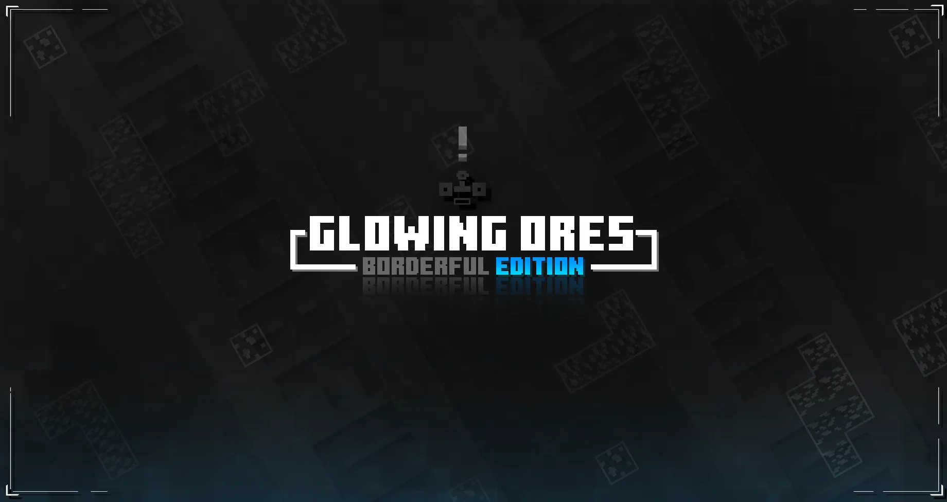 Изображение 1 ресурспака Glowing Ores! - Borderful Edition
