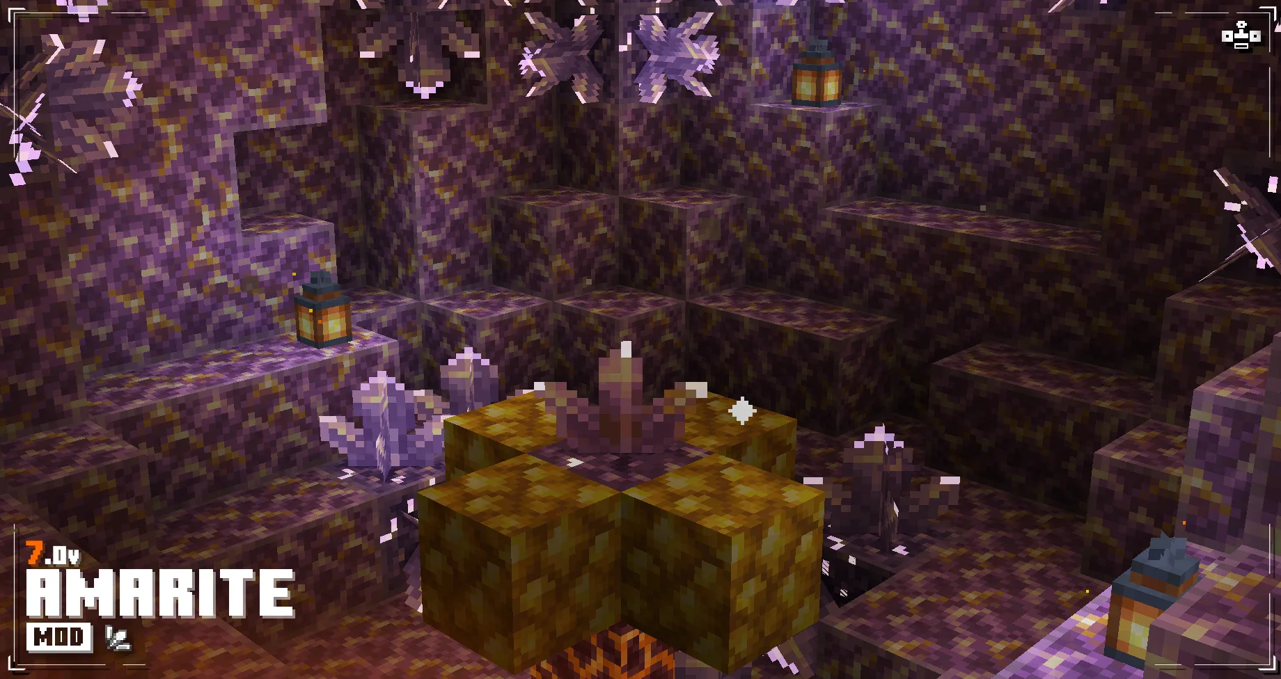 Изображение 4 ресурспака Glowing Ores! - Borderful Edition
