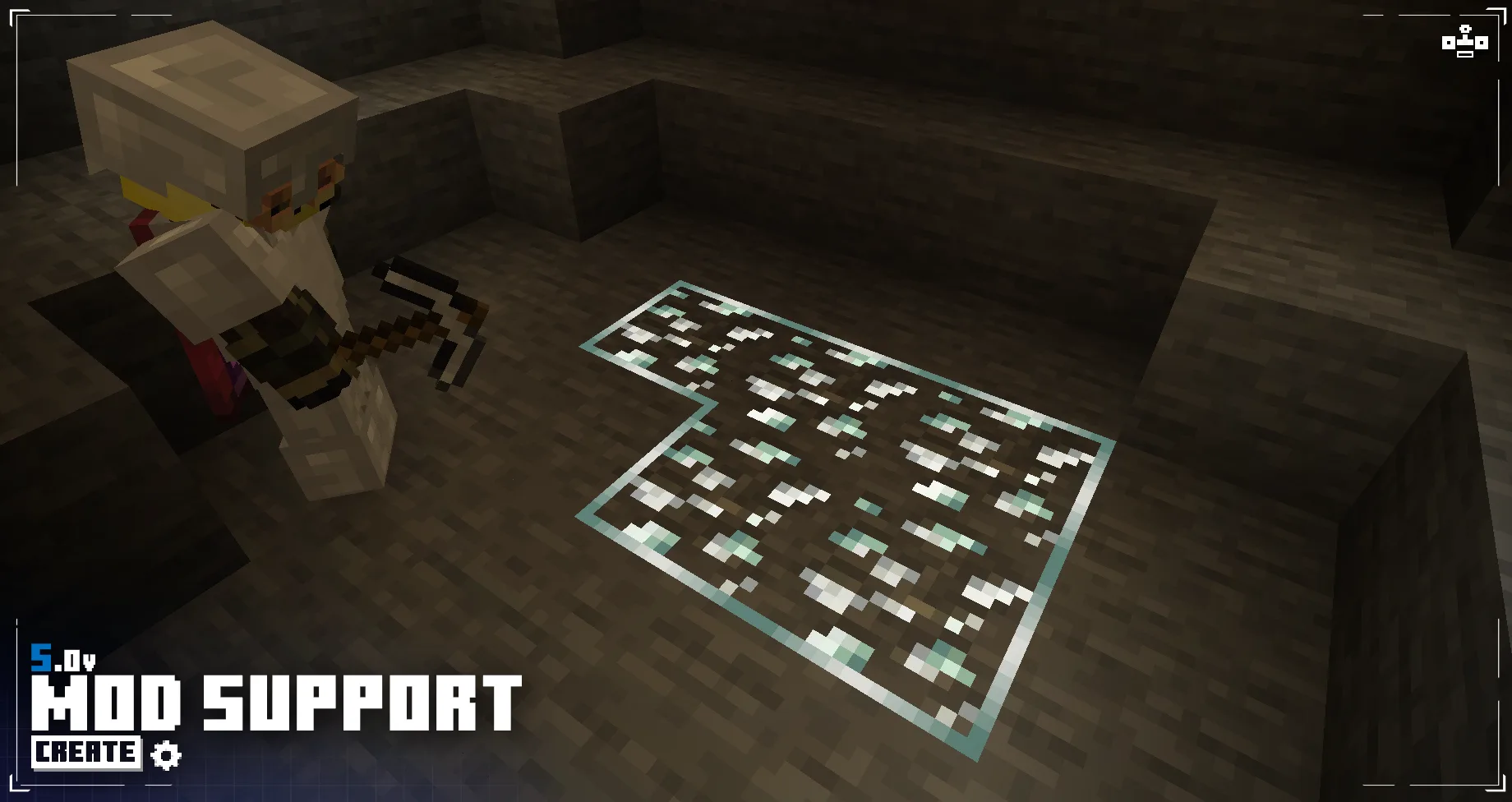 Изображение 5 ресурспака Glowing Ores! - Borderful Edition