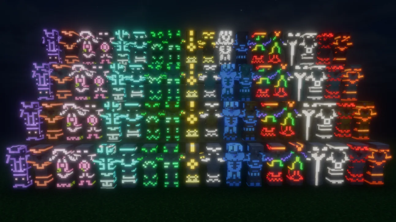 Изображение 4 ресурспака Glowing Trim Ultimate