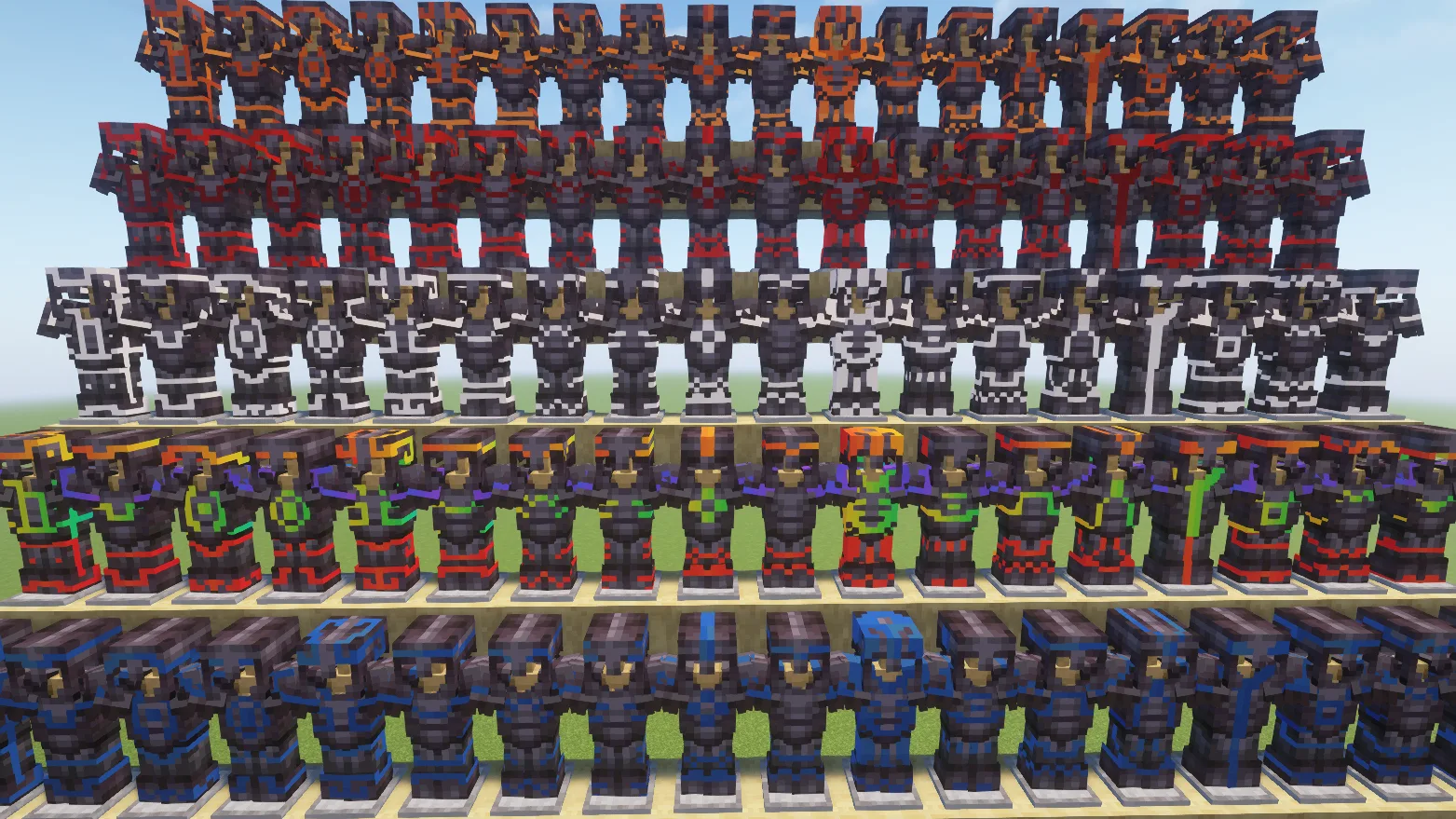 Изображение 1 ресурспака Glowing Trim Armors