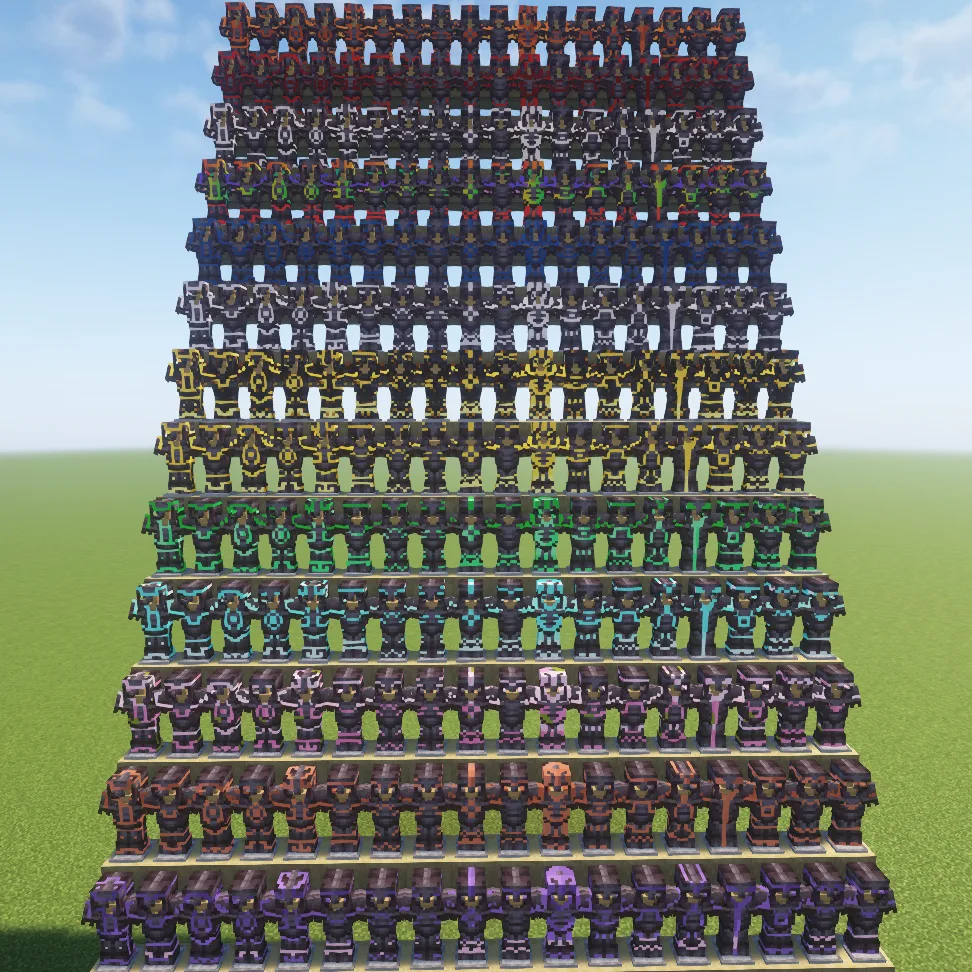 Изображение 4 ресурспака Glowing Trim Armors