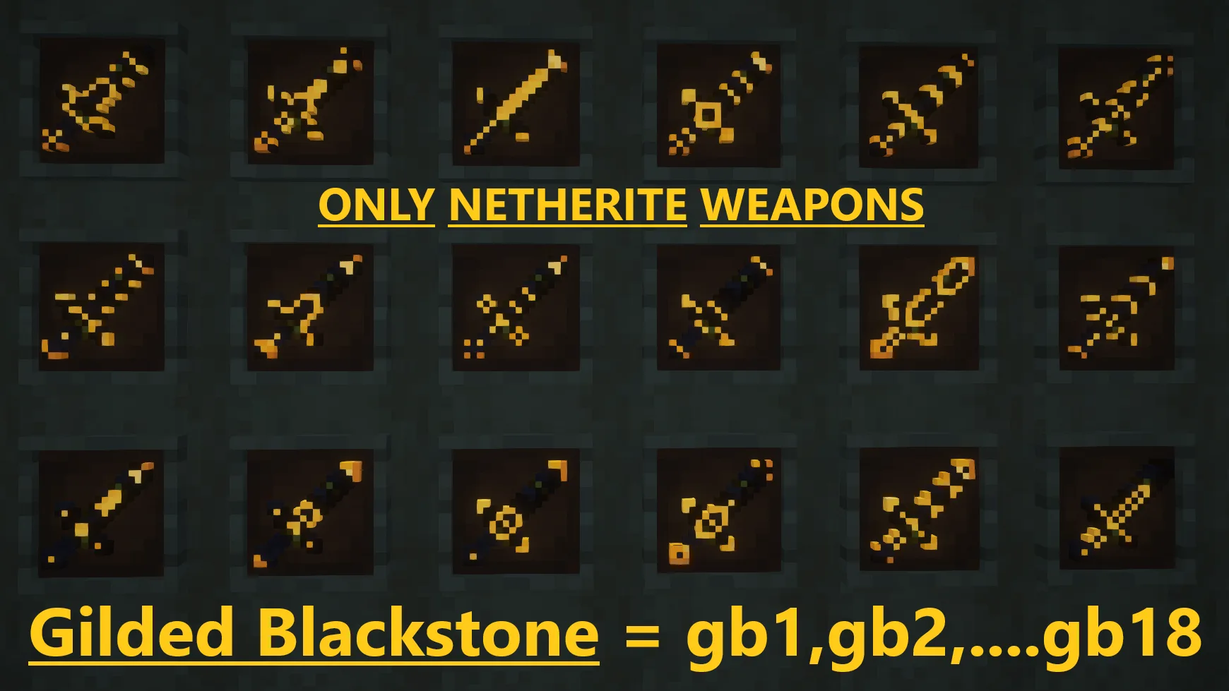 Изображение 2 ресурспака Glowing Trim Weapon & Tools